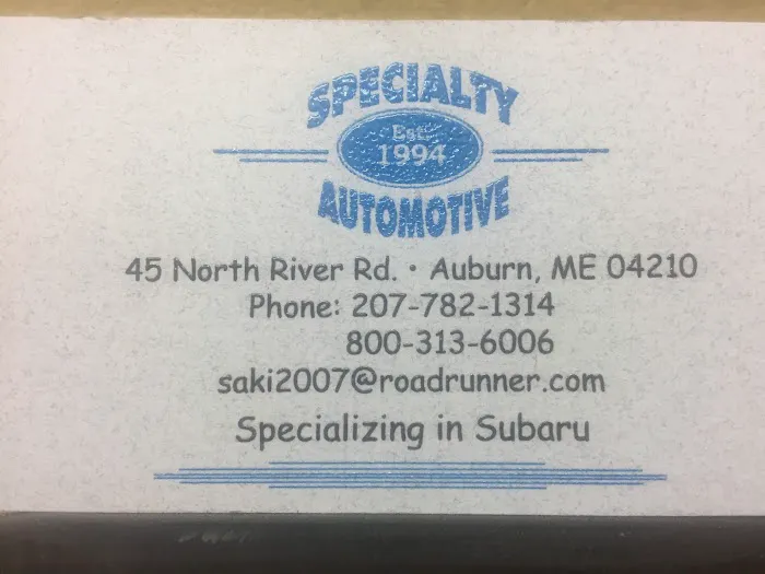 Specialty Automotive Service 0