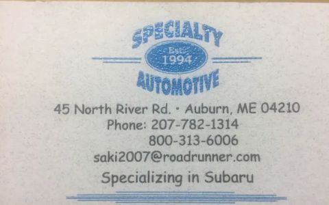 Specialty Automotive Service