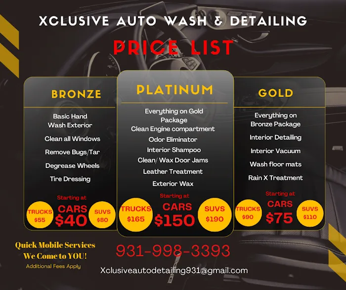 Xclusive Auto Wash & Detailing 4