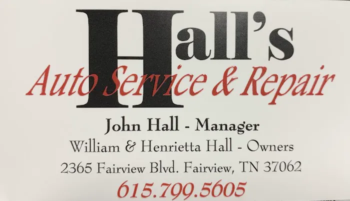 Hall's Auto Services & Repair LLC 0