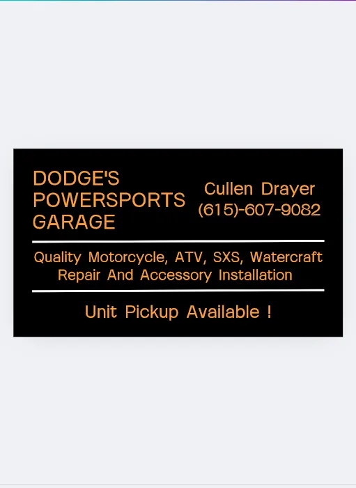 Dodge's Powersports Garage 4