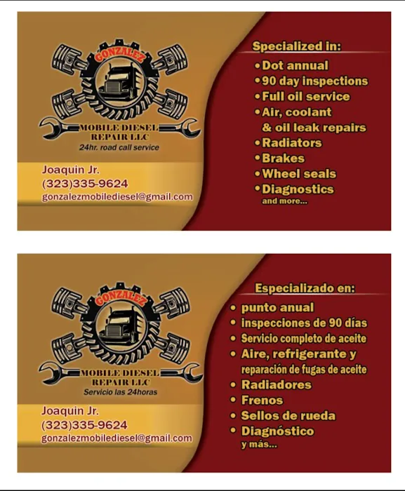 Gonzalez Mobile Diesel Repair 1