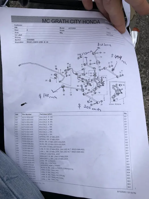 Honda Parts- McGrath City Honda 1