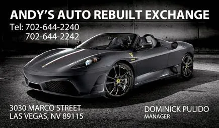 Andy's Auto Rebuilt Exchange 2