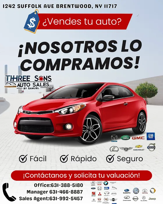 THREE SONS auto sale By samuel 3