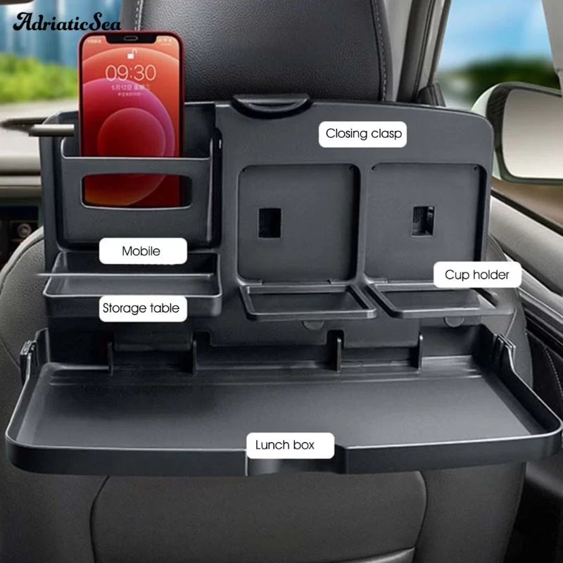 Benefits of Using a Car Seat Back Organizer with Table: Enhance Your Car's Functionality