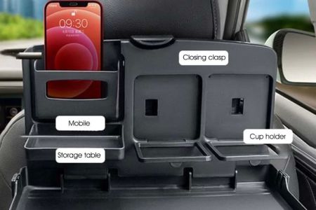 Benefits of Using a Car Seat Back Organizer with Table: Enhance Your Car's Functionality